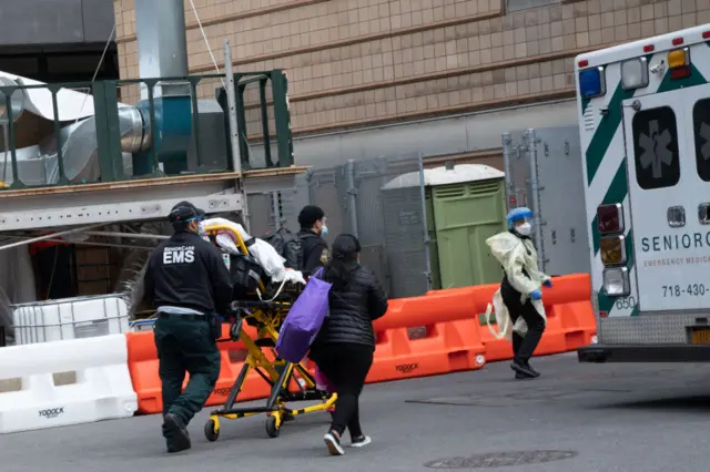 Medical workers in New York