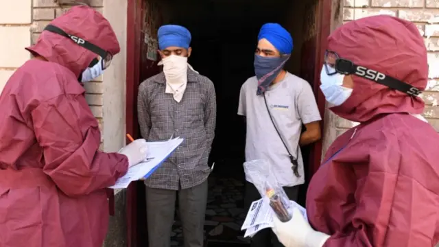 Doctors in PPE in India