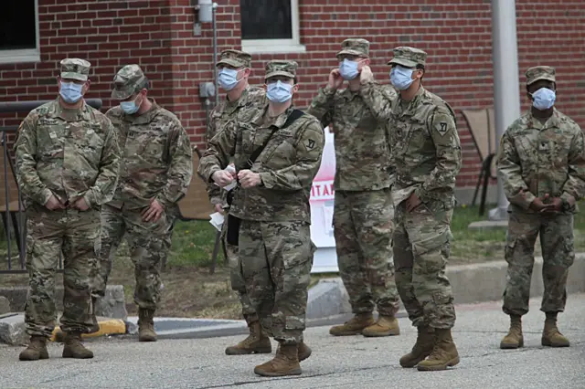 The National Guard has been called to treat elderly troops in Massachusetts