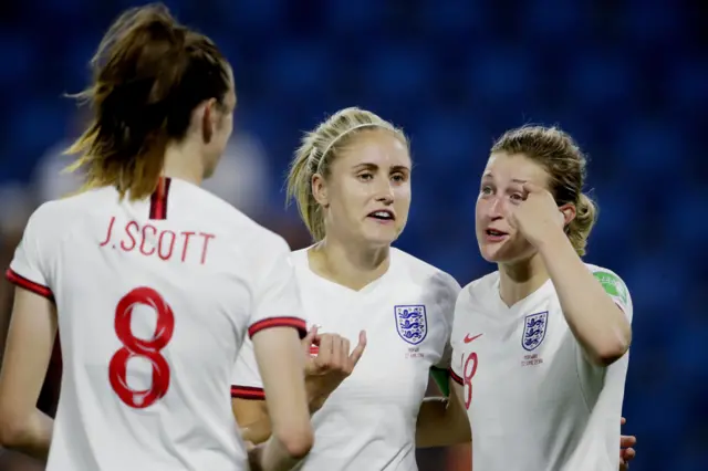 Jill Scott, Steph Houghton and Ellen White are among the England players to donate