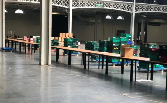 Olympia London foodbank