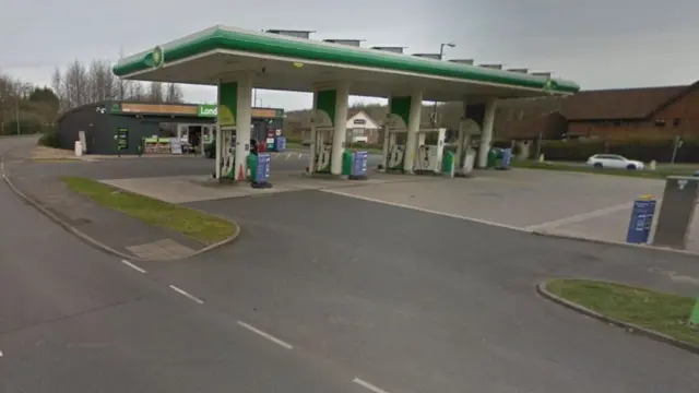 St Marys Filling Station on Nottingham Road