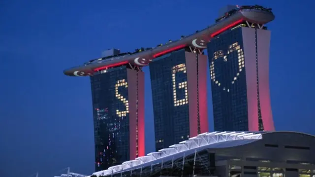 Marina Bay Sands hotel in Singapore