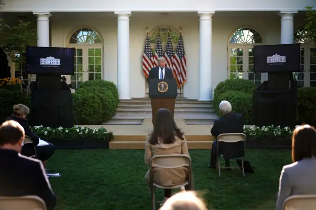 Trump speaks at Rose Garden