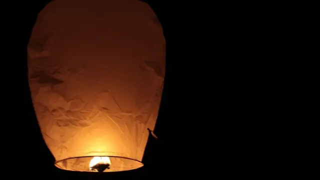 One of the lanterns