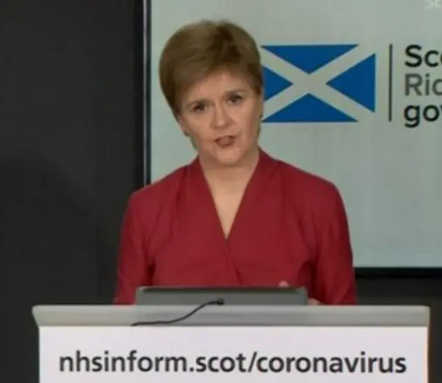 First Minister Nicola Sturgeon