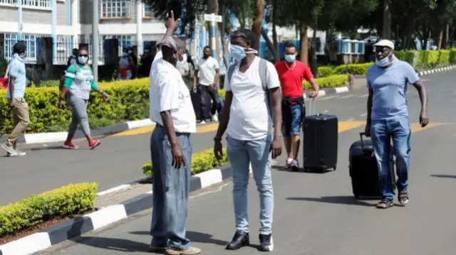 Quarantined travellers protest against being held for more than the usual 14 days at Kenyatta University