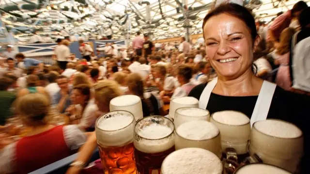 Waitress at Oktoberfest