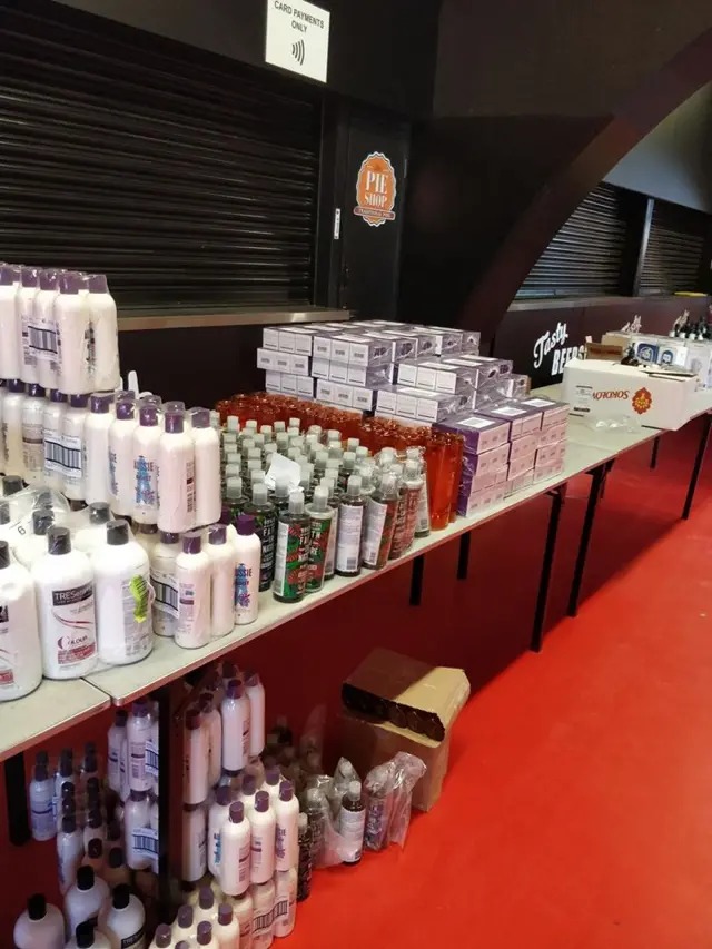 Toiletries at vicarage road