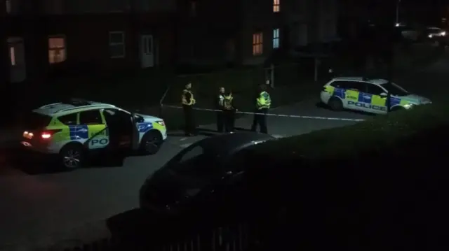 Police officers on a street