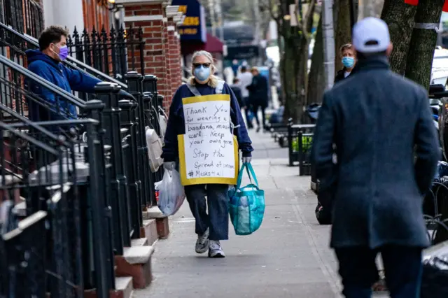 New Yorker were ordered on Thursday to wear masks in public