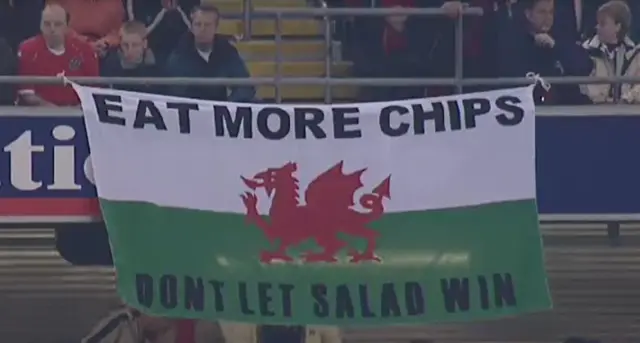 'Eat more chips' banner