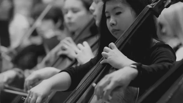 Musicians playing Beethoven's Ode to Joy