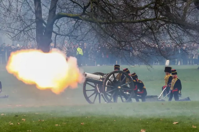 There will be no gun salutes to mark the Queen's birthday