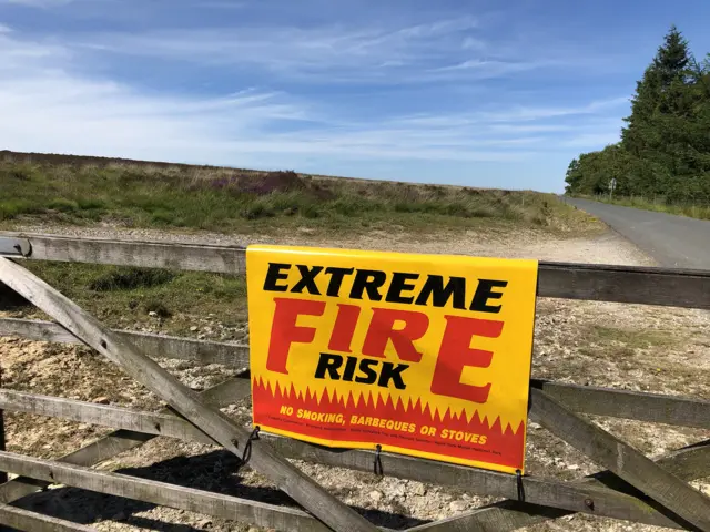 Fire risk sign