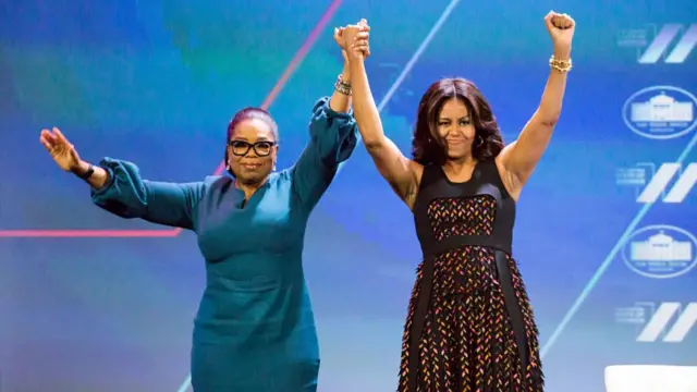 Oprah Winfrey and Michelle Obama