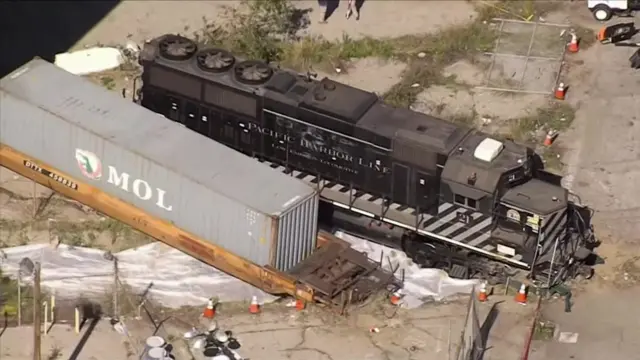 An engineer allegedly purposely derailed a train headed towards a Navy hospital ship at the Port of Los Angeles