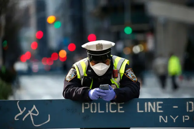 An NYPD officer