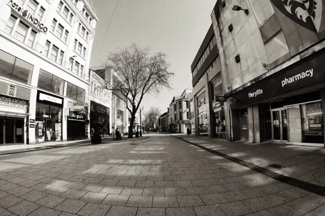 Queen Street in Cardiff