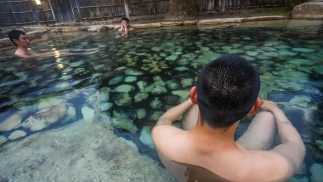 Hot spring in Japan