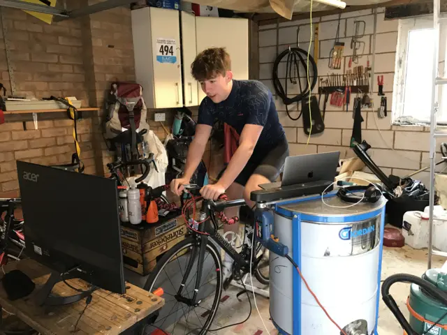 Cycling in the garage