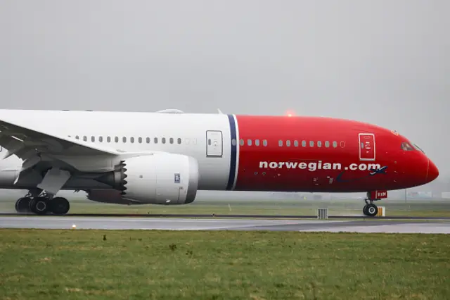 Norwegian Air Sweden Boeing 787-9 Dreamliner aircraft