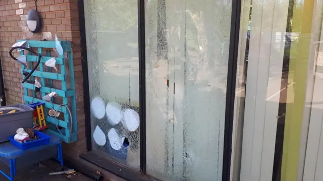 Smashed window