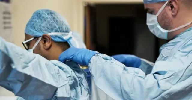 Medical staff with PPE