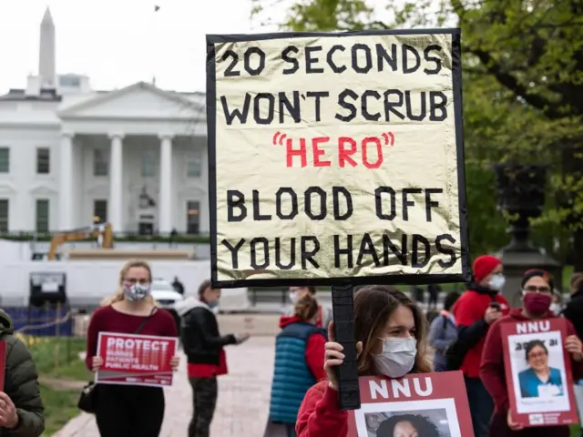 Protesters at the White House