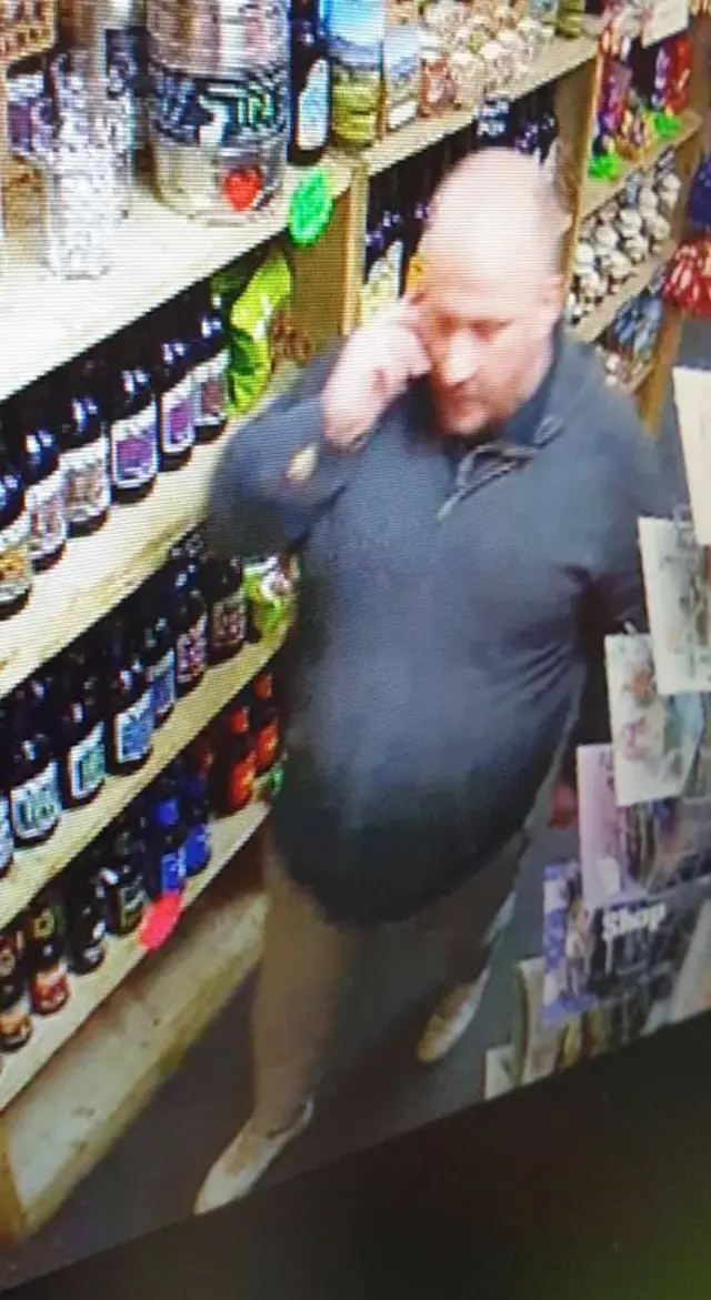 CCTV image of man police want to speak to