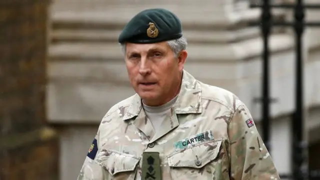 The head of the UK's armed forces will join the briefing for the first time