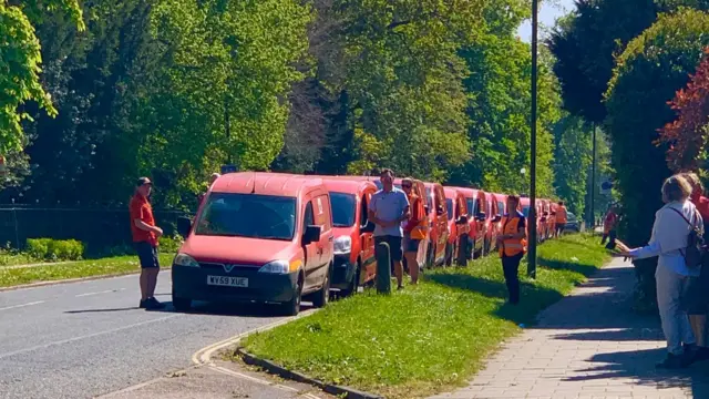 Royal mail funeral procession