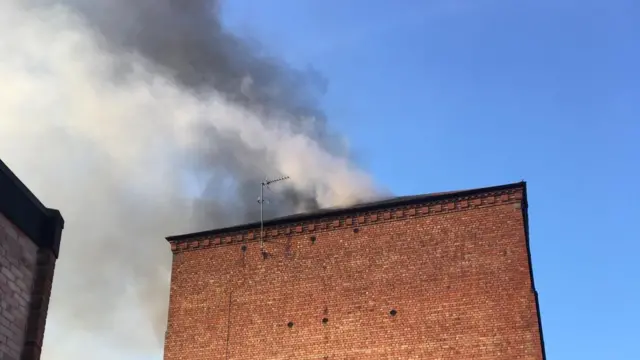 Fire at converted mill