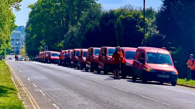 Royal mail funeral procession