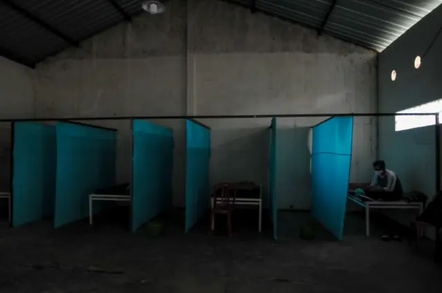 Quarantine facility in Sragen, Indonesia