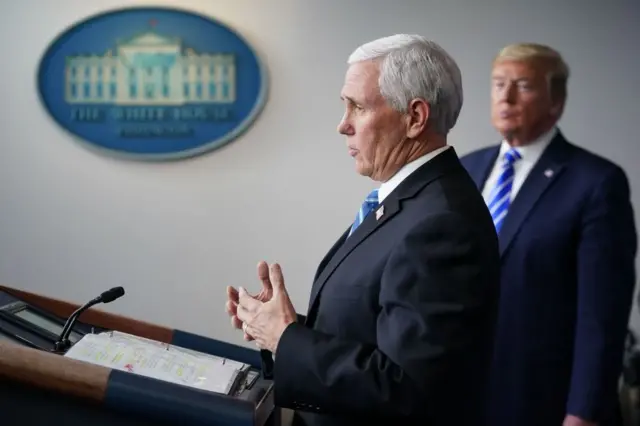 Mike Pence at White House briefing