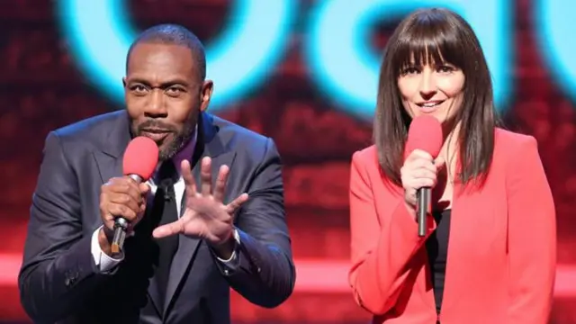 Sir Lenny Henry and Davina McCall