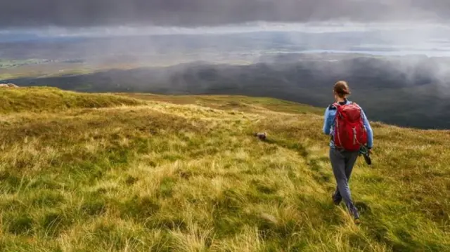 Sole traveller in Highlands