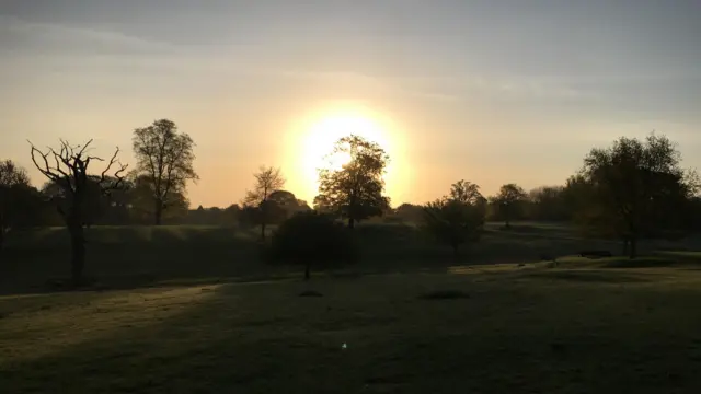 Sunrise in Market Harborough