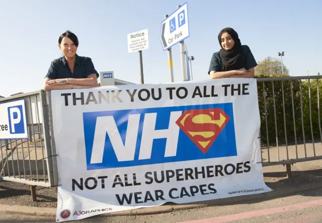 NHS sign