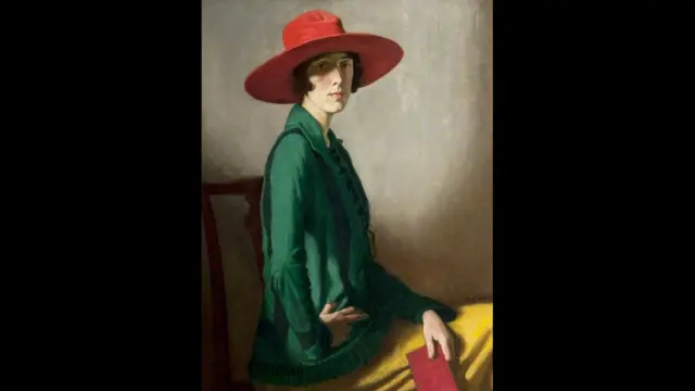 Lady with a red hat