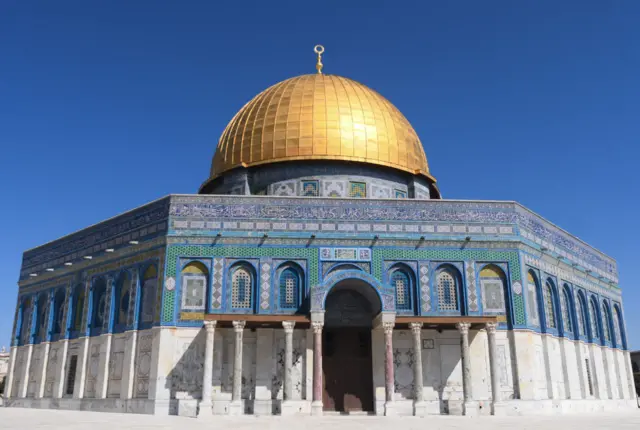 A general view of the Dome of the Rock mosque at the Al-Aqsa mosques compound in the Old City of Jerusalem.