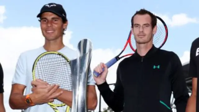 Rafael Nadal (left) and Andy Murray