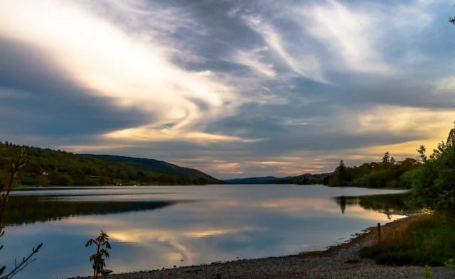 Coniston clouds reflected in lake