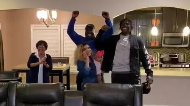 Javon Kinlaw celebrates after being drafted