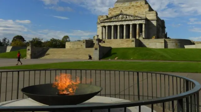 The Shrine of Remembrance in Melbourne