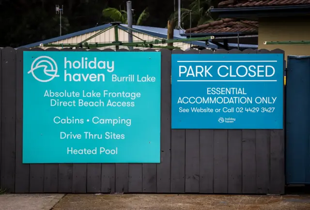 Closed holiday park