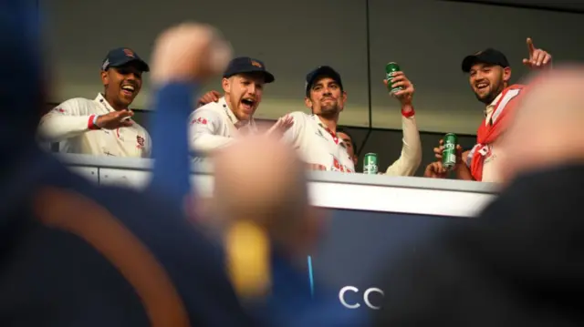 Essex players celebrate after winning last year's County Championship