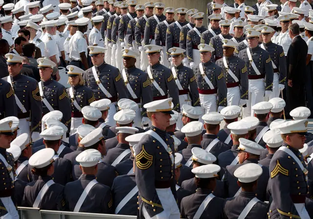 the West Point military academy graduation