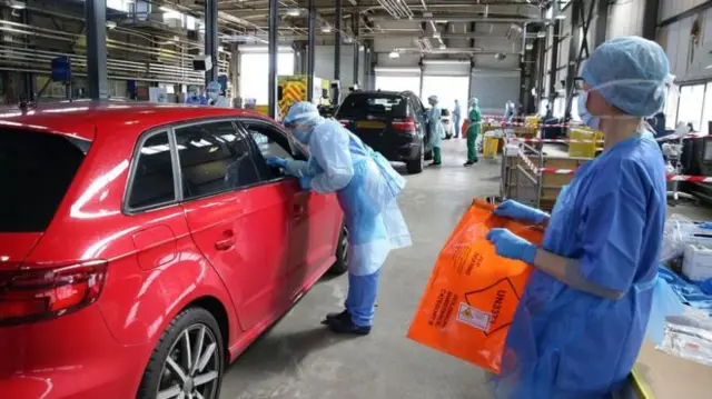 MoT centre being used for testing